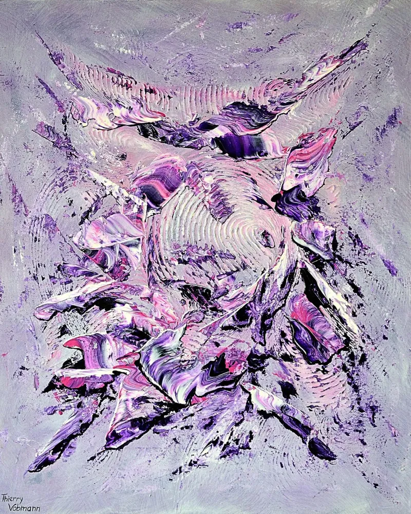 DISCO GENERATION poster con telaio in plastica da Thierry Vobmann Abstract painting