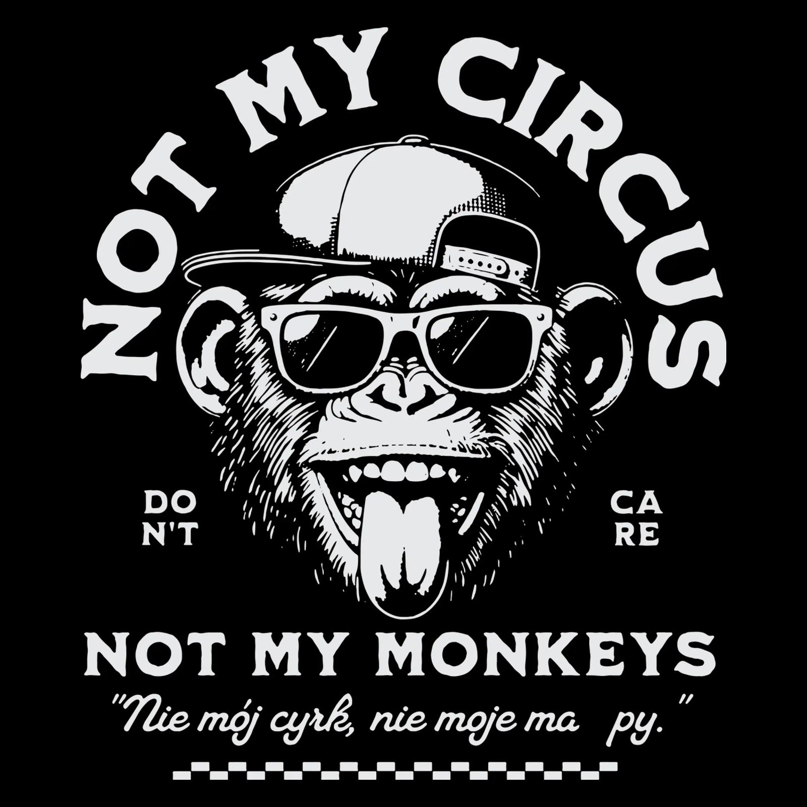 Nicht mein Zirkus - Nicht meine Affen Poster von Gunawan Rb