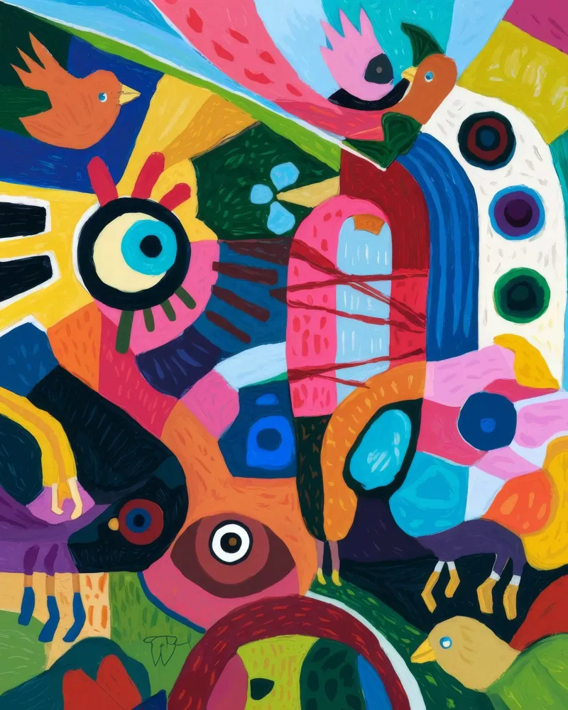 Vivid Abstract Kaleidoscope hahnemühle by Monarco Virtuoso