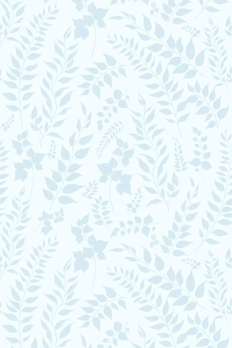 Greenery Botanical Print Blaue Blätter Leinwand mit Schattenfugenrahmen von SilverPegasus