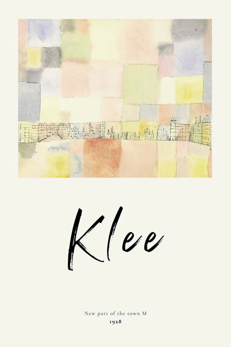 Klee - New Part of the Town M Poster von ARTOTHEK