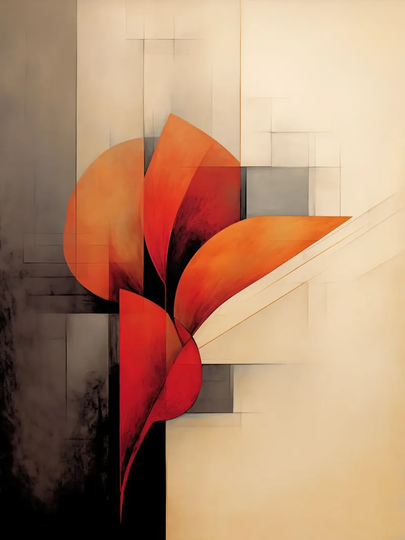 Abstracte vorm canvas van Imagine