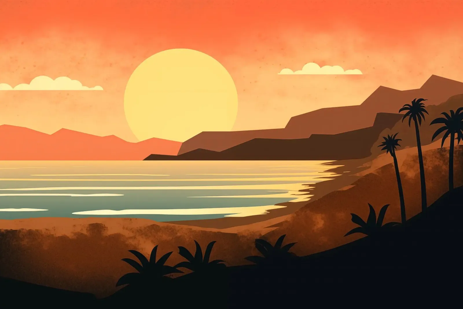 Zonsondergang poster da Imagine