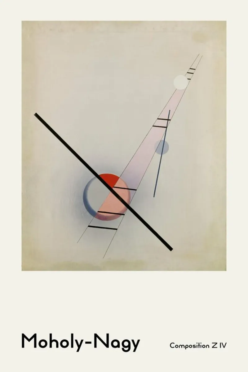 László Moholy-Nagy - Composition Z IV pellicola backlit da ARTOTHEK