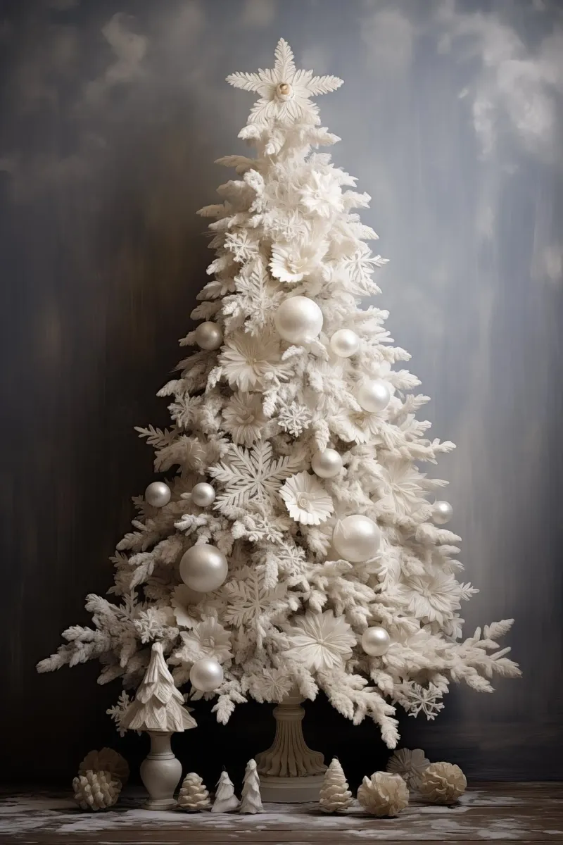 Albero di Natale bianco pellicola backlit da Imagine