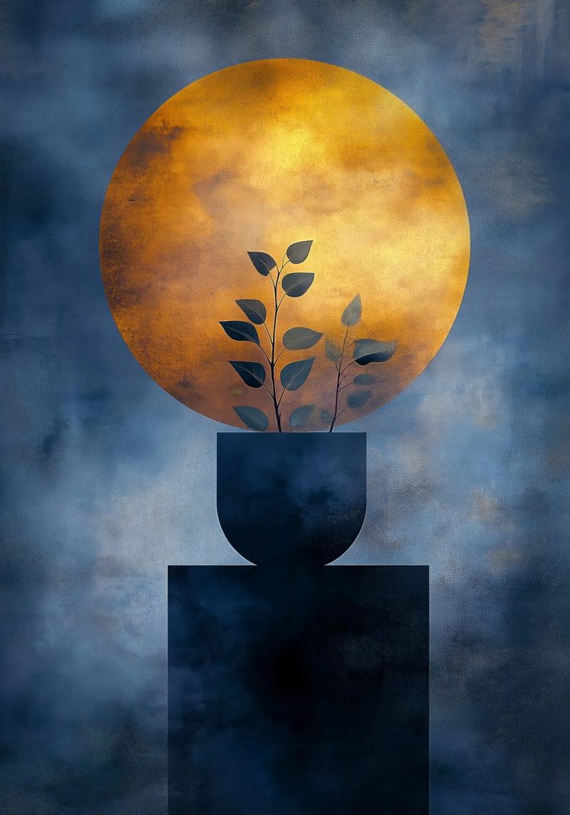 Potted plant poster by Justyna Jaszke JBJart