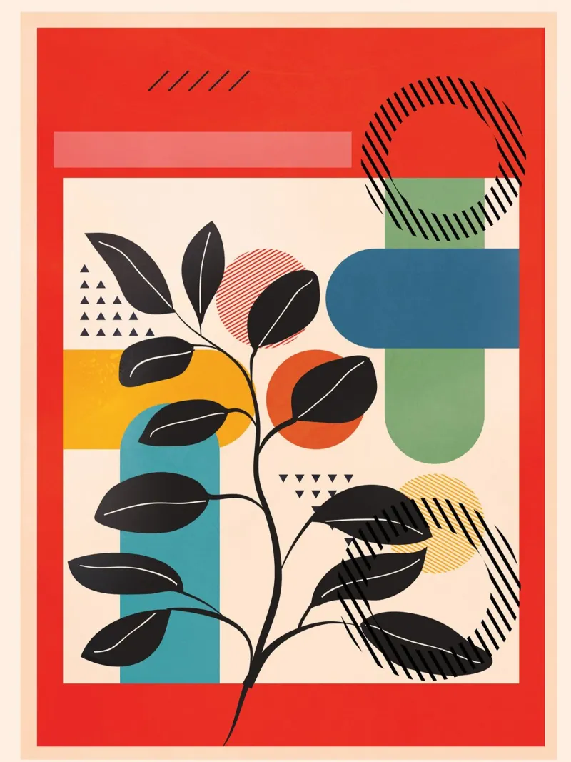 Tropical Geometry 8 carta hahnemühle da cityart