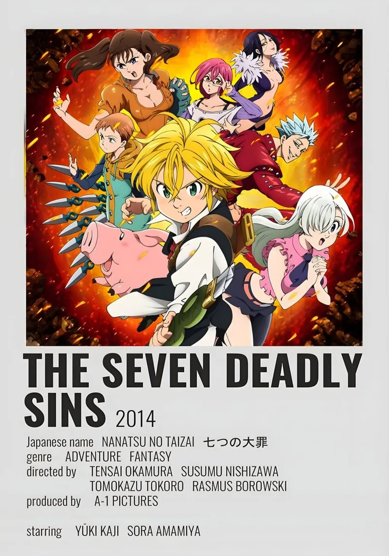 THE SEVEN DEADLY SINS 2014 pellicola backlit da Totoya