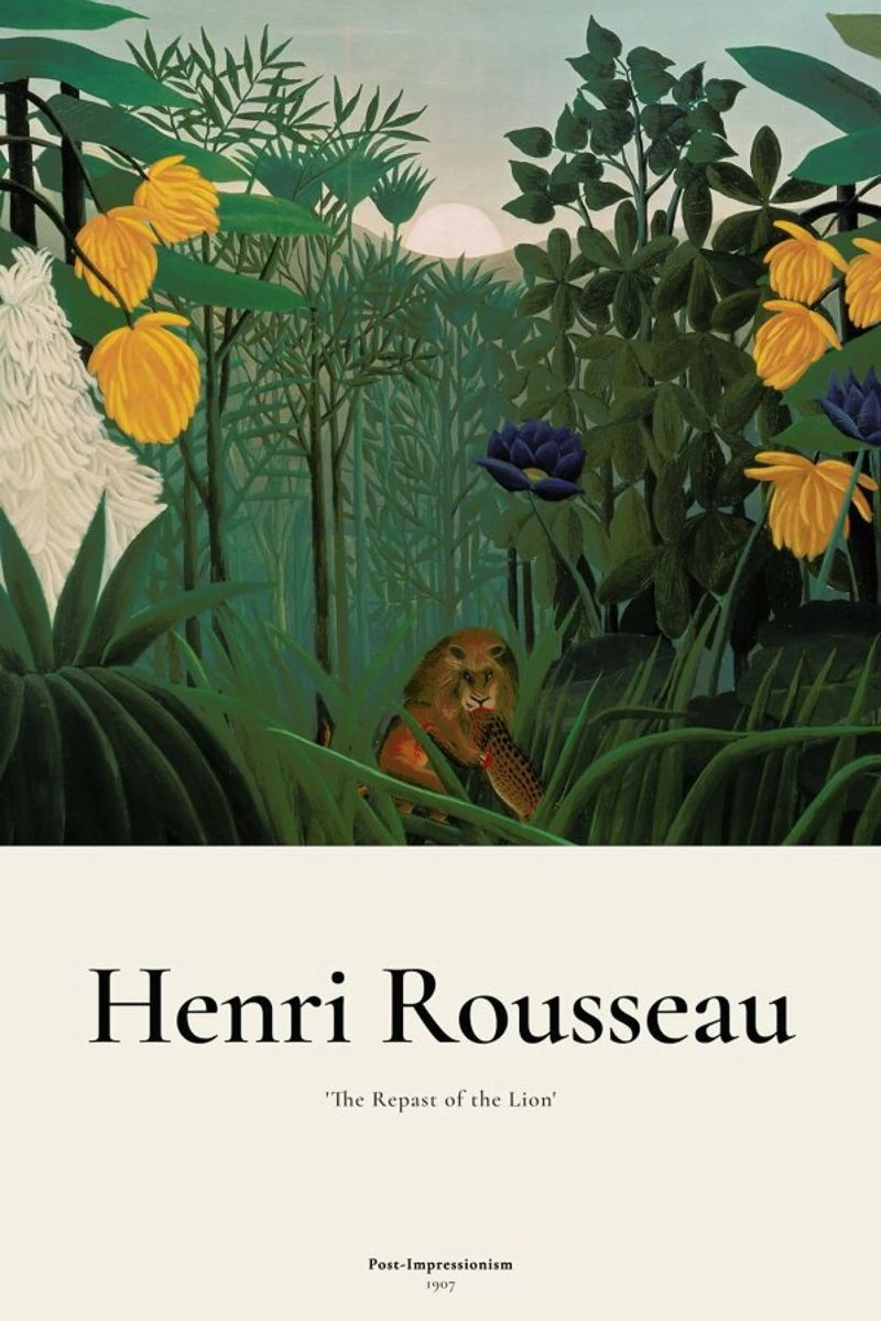 Rousseau - The Repast of the Lion poster by ARTOTHEK