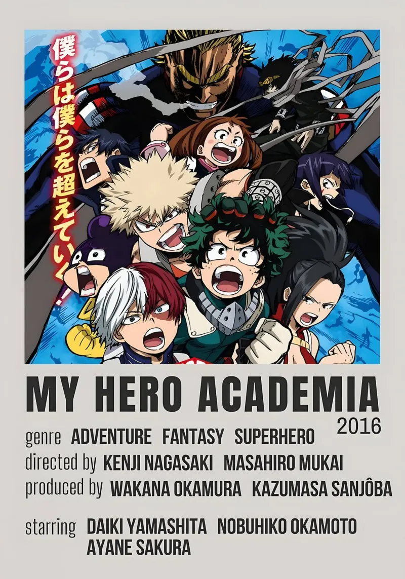 MY HERO ACADEMIA 2016 pellicola backlit da Totoya