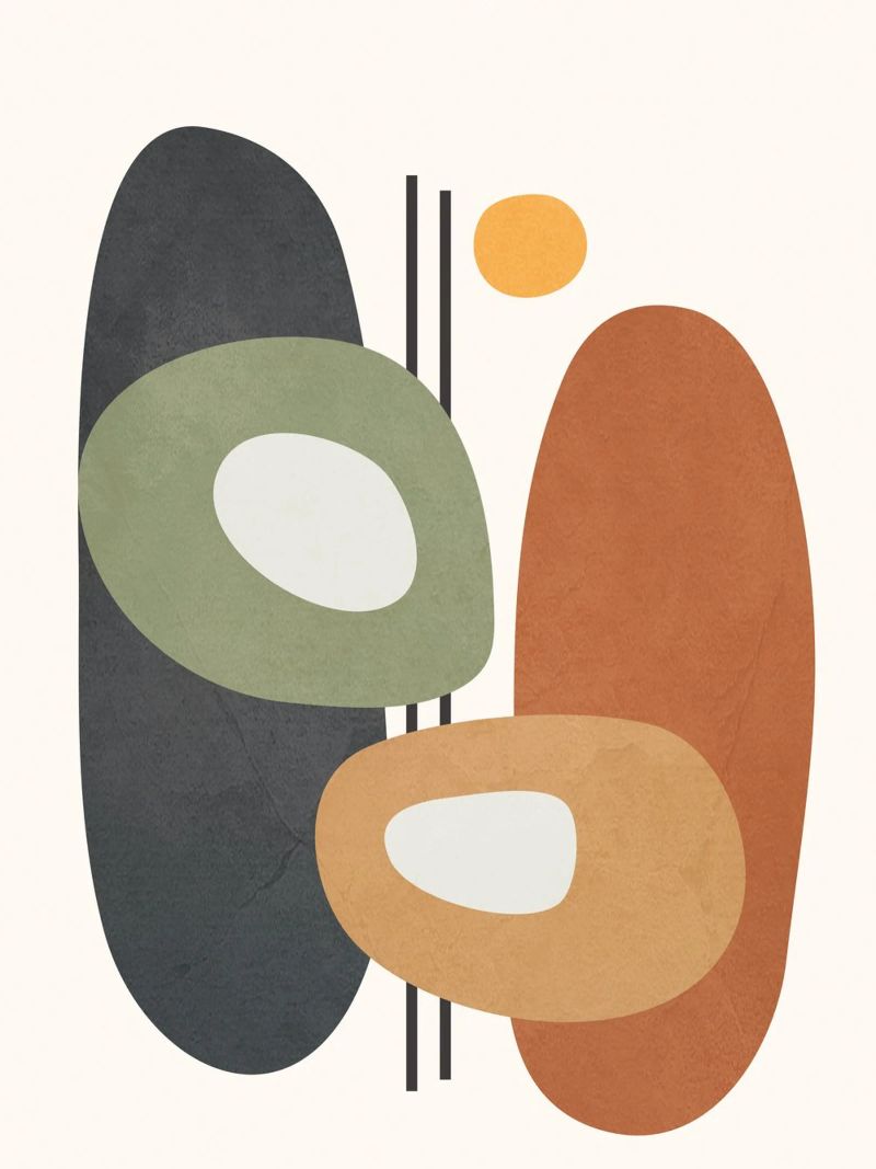 Modern Abstract Shapes 1 poster by cityart
