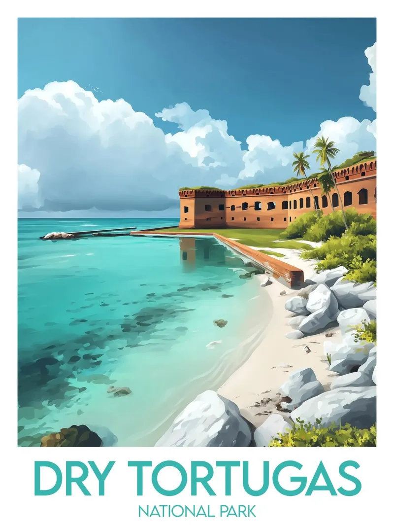 Parco Nazionale delle Dry Tortugas poster da Frame the World