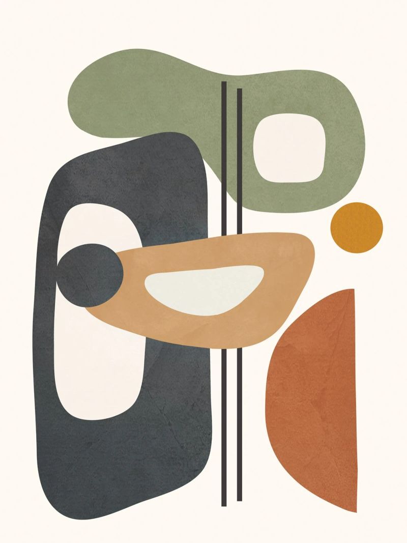 Modern Abstract Shapes 3 pellicola backlit da cityart