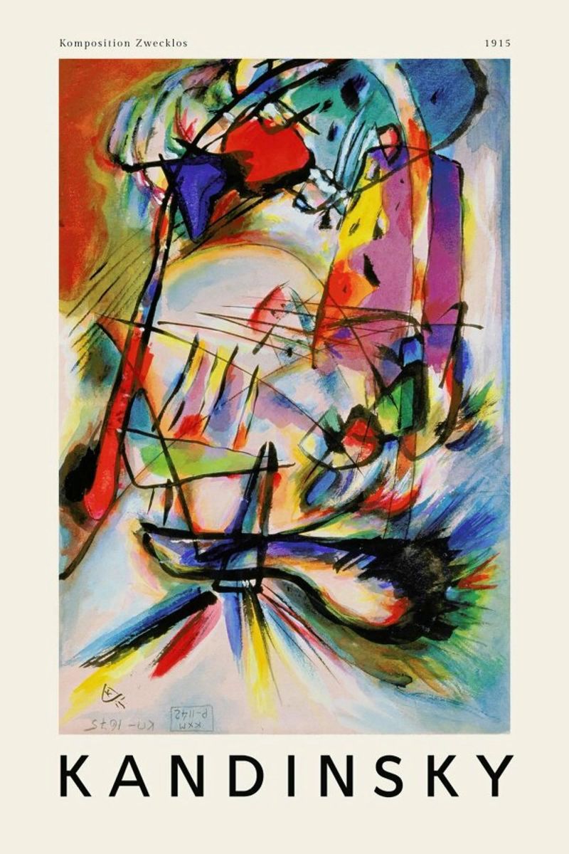 Kandinsky - Komposition Zwecklos pannello forex da ARTOTHEK