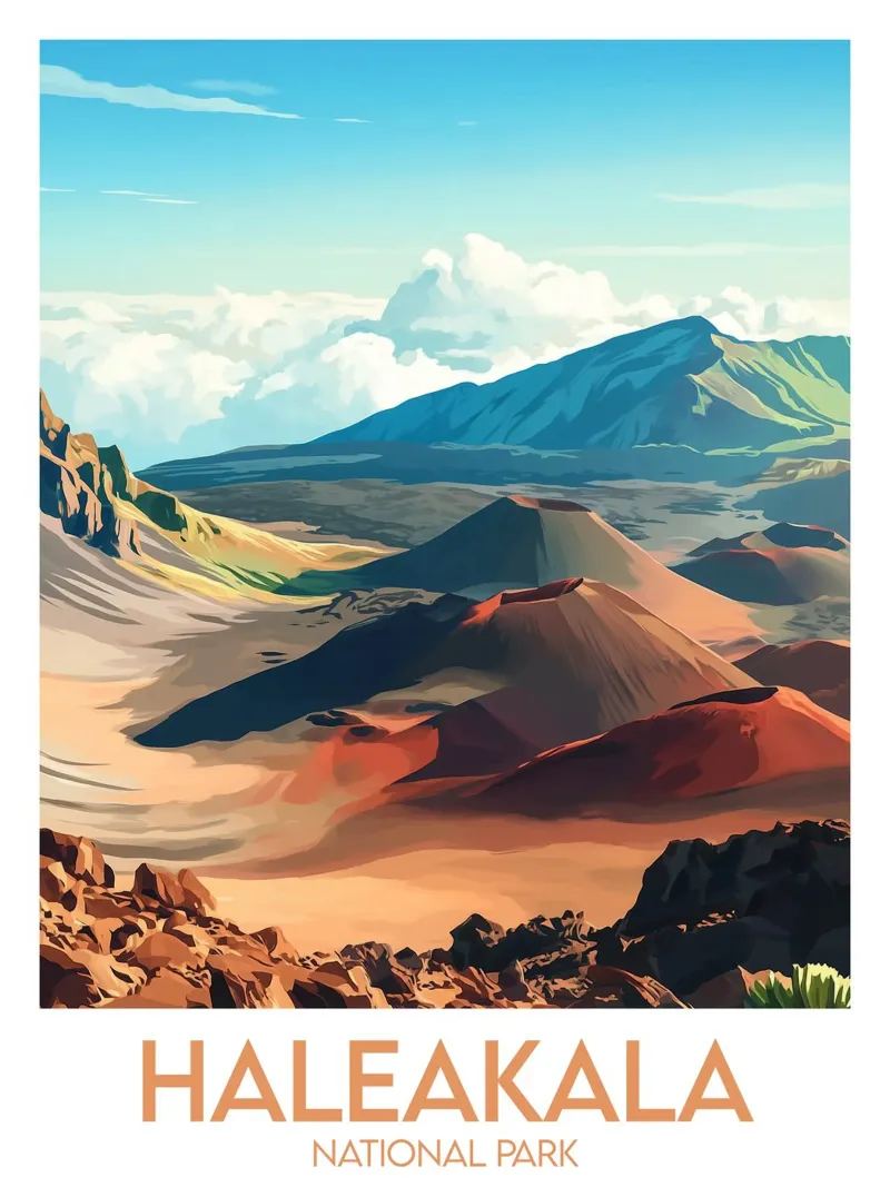 Affiche Haleakalā National Park carta hahnemühle da Frame the World