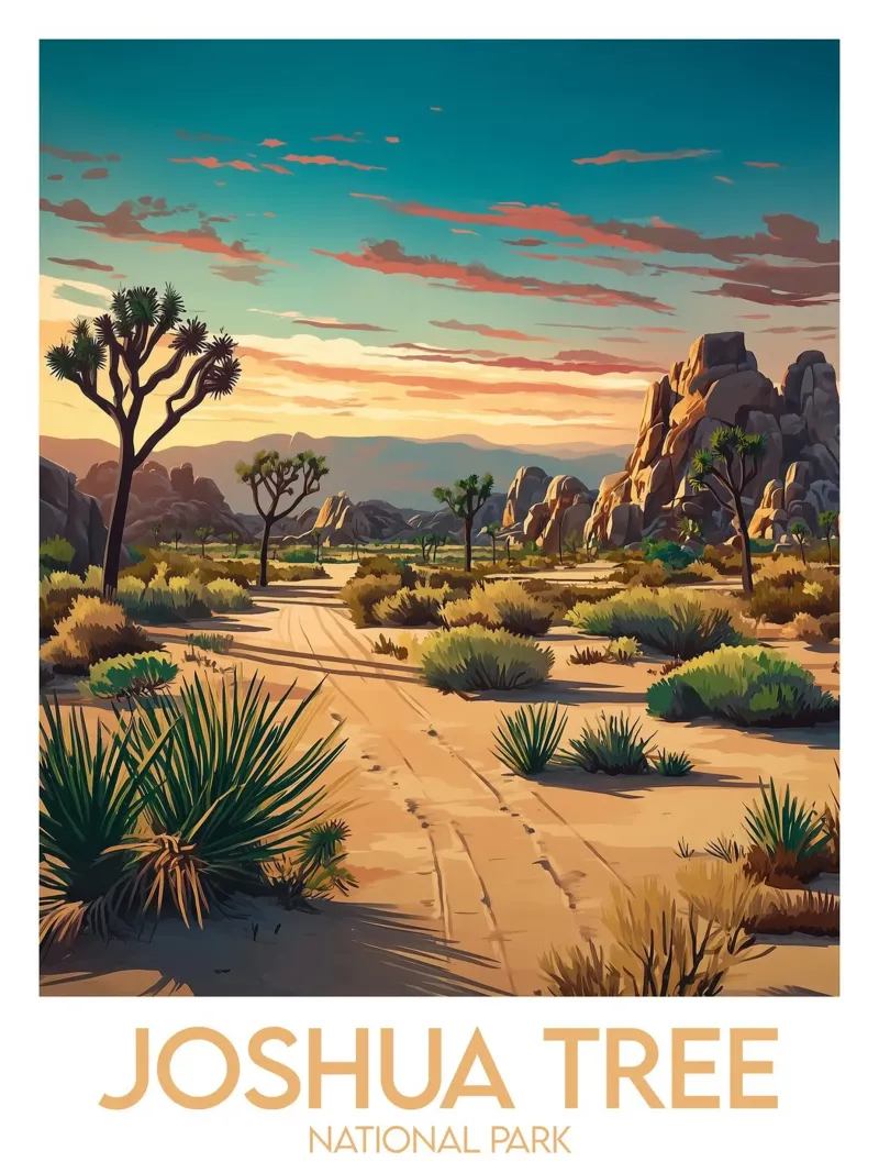 Parco nazionale di Joshua Tree carta hahnemühle da Frame the World
