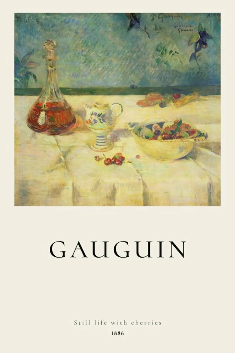 Gauguin - Still Life with Cherries pellicola backlit da ARTOTHEK