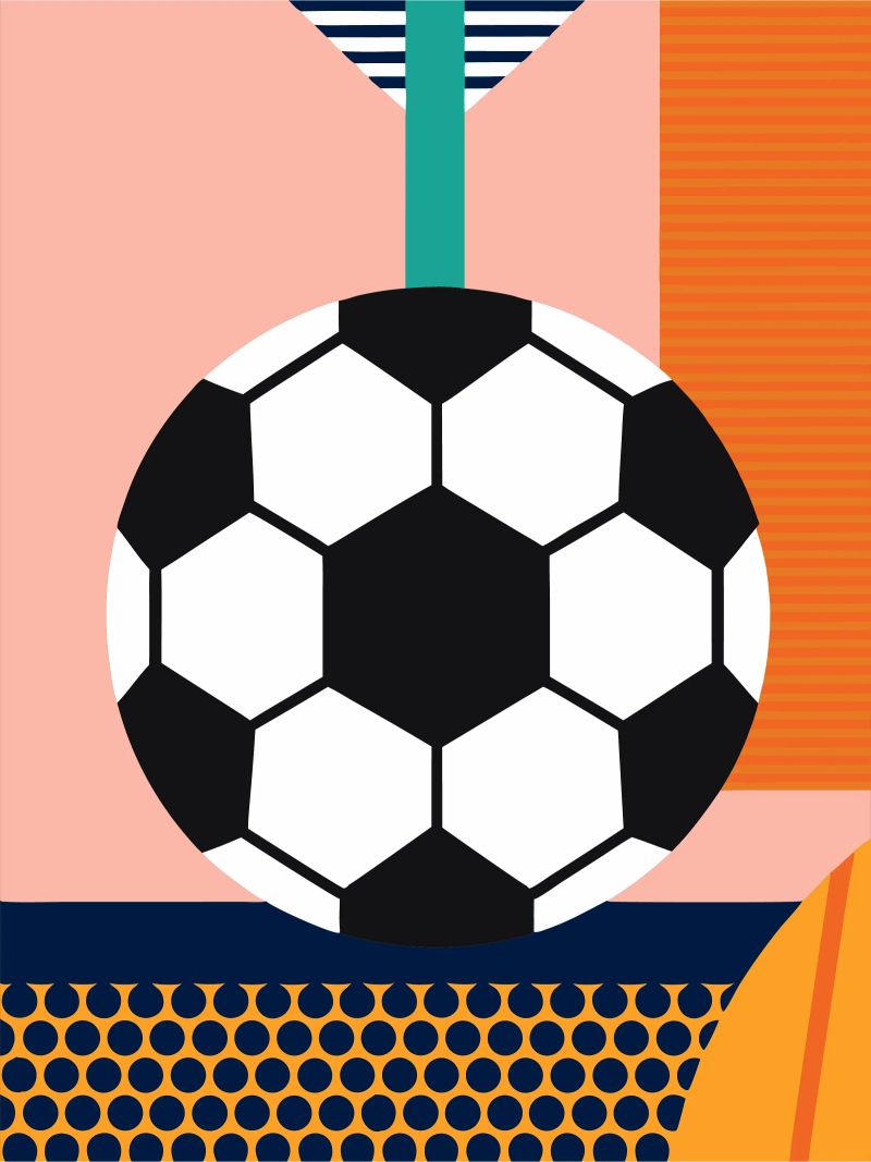 Fußball Poster von LOOK DIFFERENT