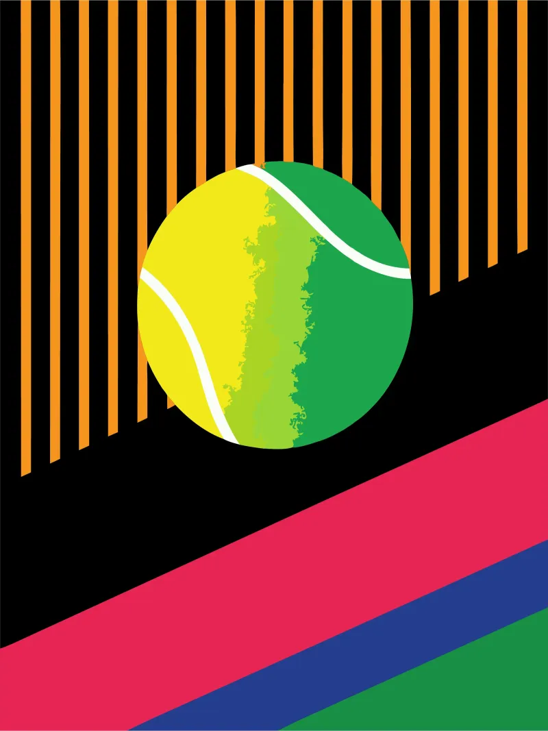 Tennis ball poster by LOOK DIFFERENT