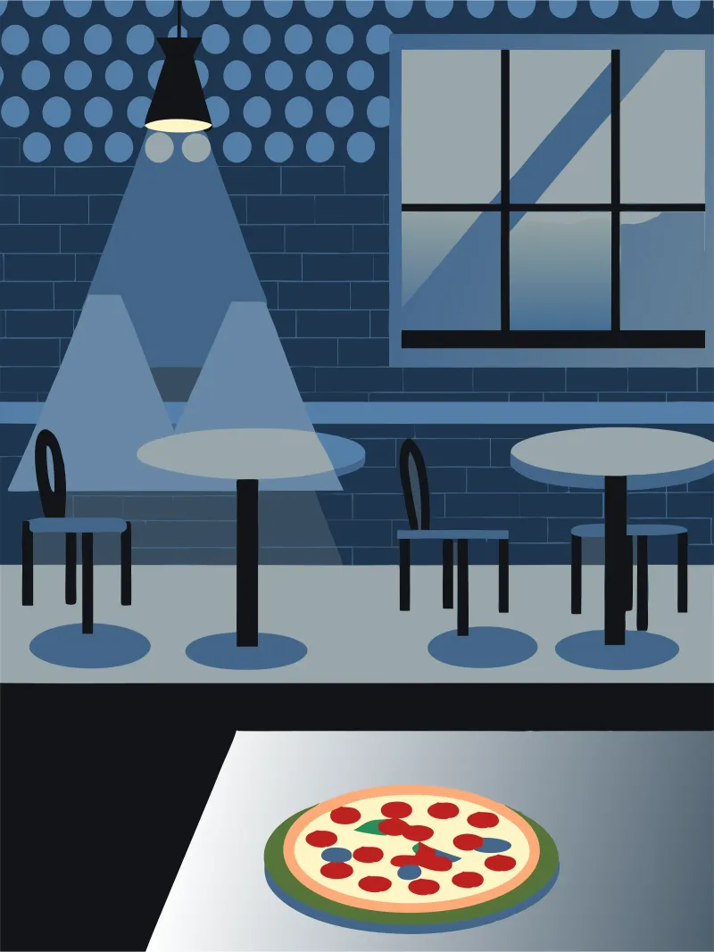Pizza pellicola backlit da LOOK DIFFERENT
