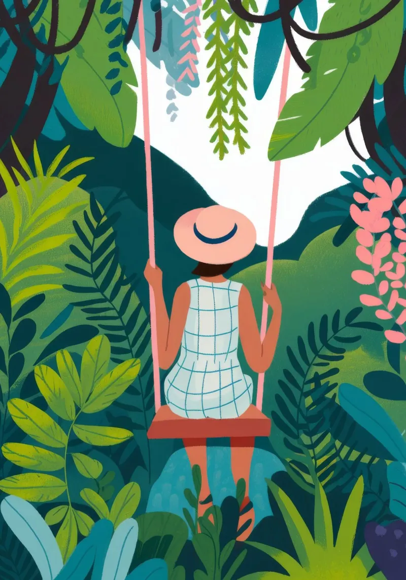 Jungle Swing Reverie pellicola backlit da Fine Sanctuary