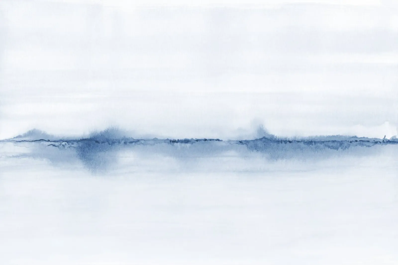 Paesaggio blu minimalista pellicola backlit da NouveauPrints