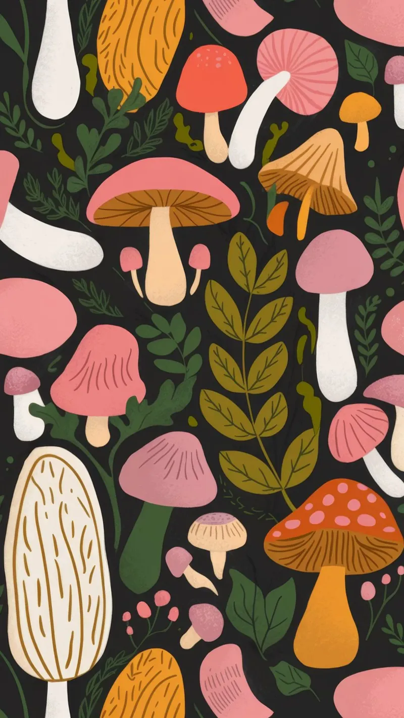 Mushroom Forest Fantasy alu-dibond by Fine Sanctuary