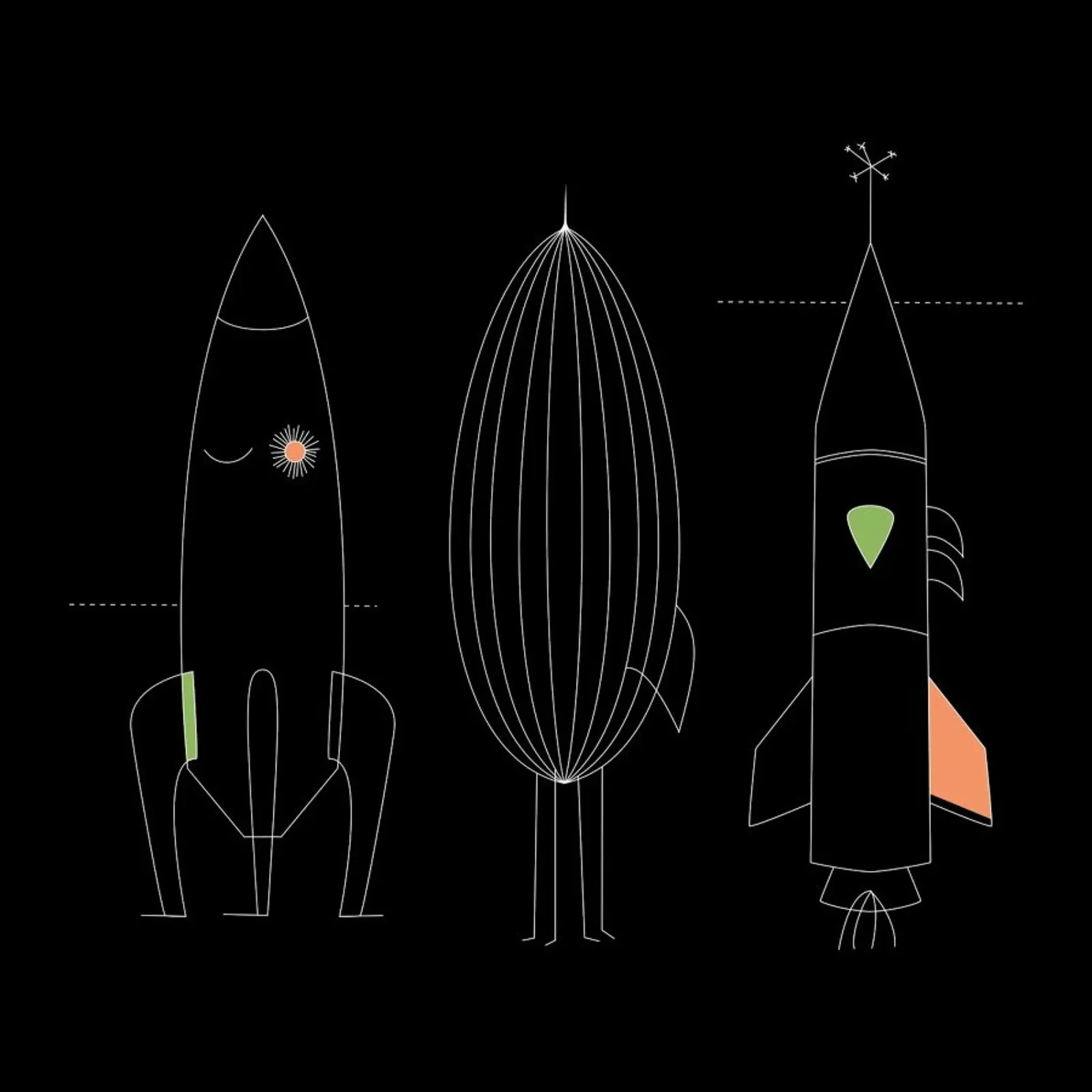 Rockets pellicola backlit da The Gently Unfurling Sneak