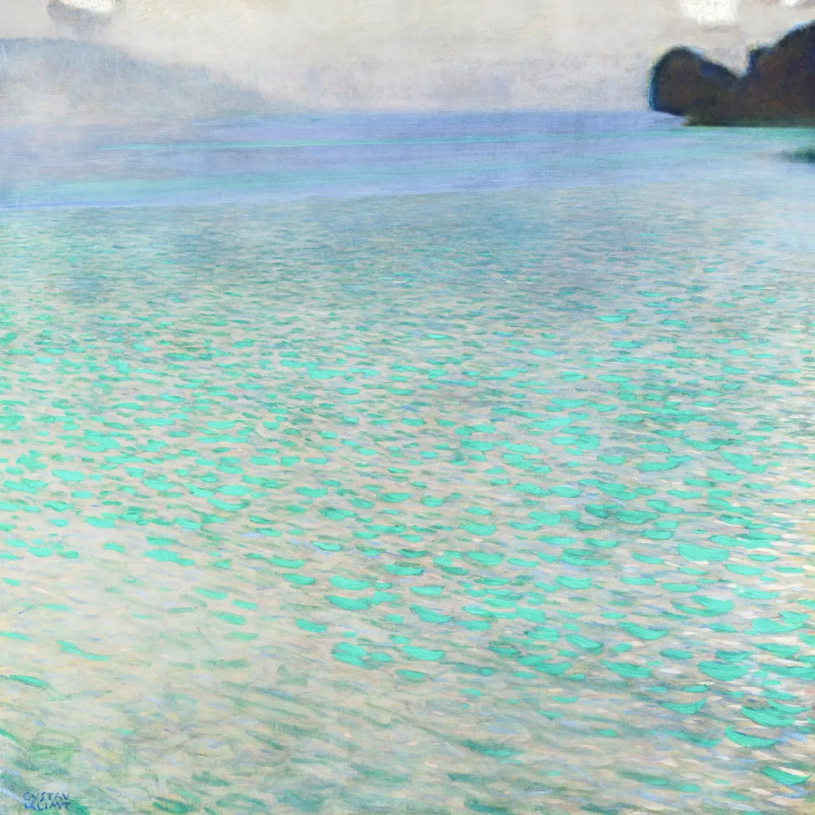 Attersee di Gustav Klimt (1900) plexiglass da Gustav Klimt ART Prints