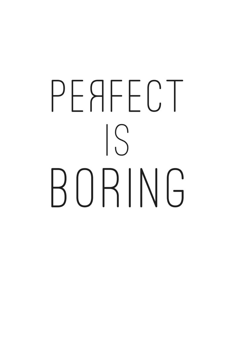 Perfect is saai canvas van NouveauPrints