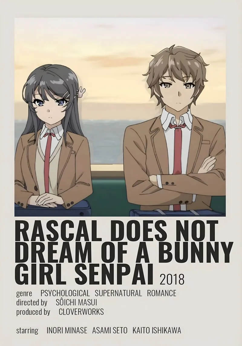 RASCAL DOES NOT DREAM OF A BUNNY GIRL SENPAI 2018 carta hahnemühle da Totoya
