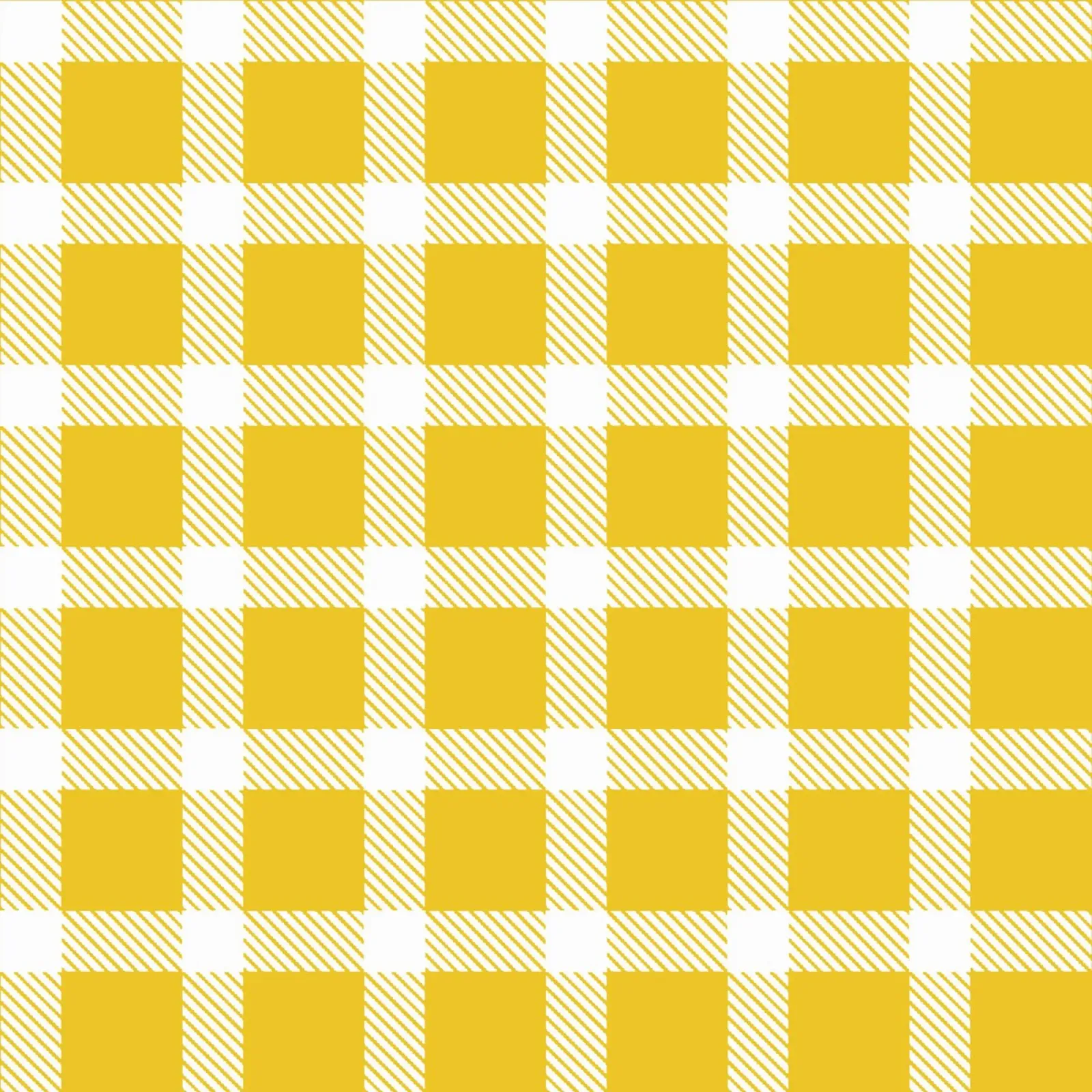 White Checkered Pattern on Yellow Background hahnemühle by Stilrausch