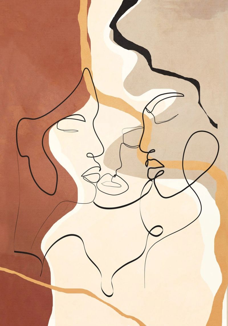 Developed Faces 01 poster by Nadjaa