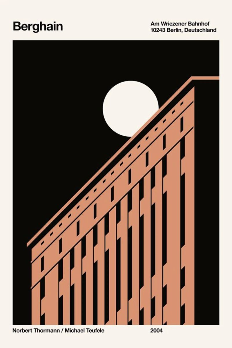 Berghain Night poster by Florent Bodart