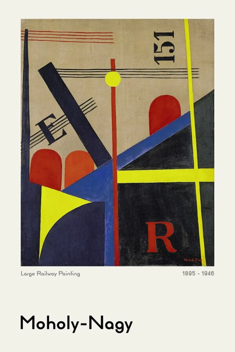 László Moholy-Nagy - Large Railway Painting pellicola backlit da ARTOTHEK