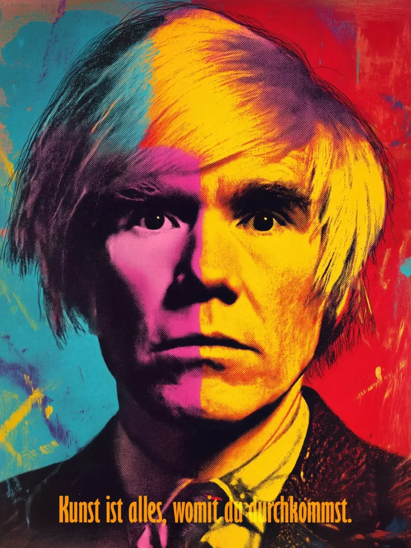 L'arte è tutto ciò con cui si può andare avanti | Ritratto di Andy Warhol pellicola backlit da Autofocus