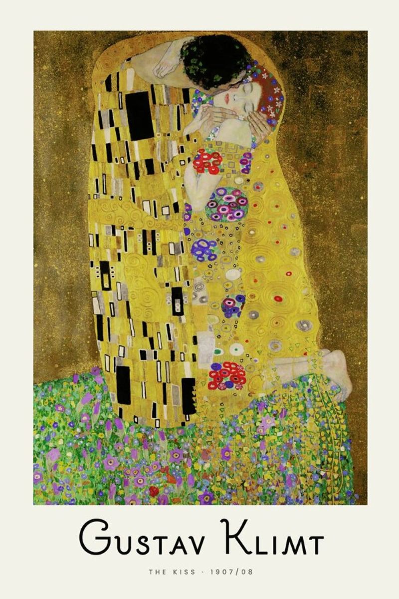 Klimt - The Kiss Poster von ARTOTHEK