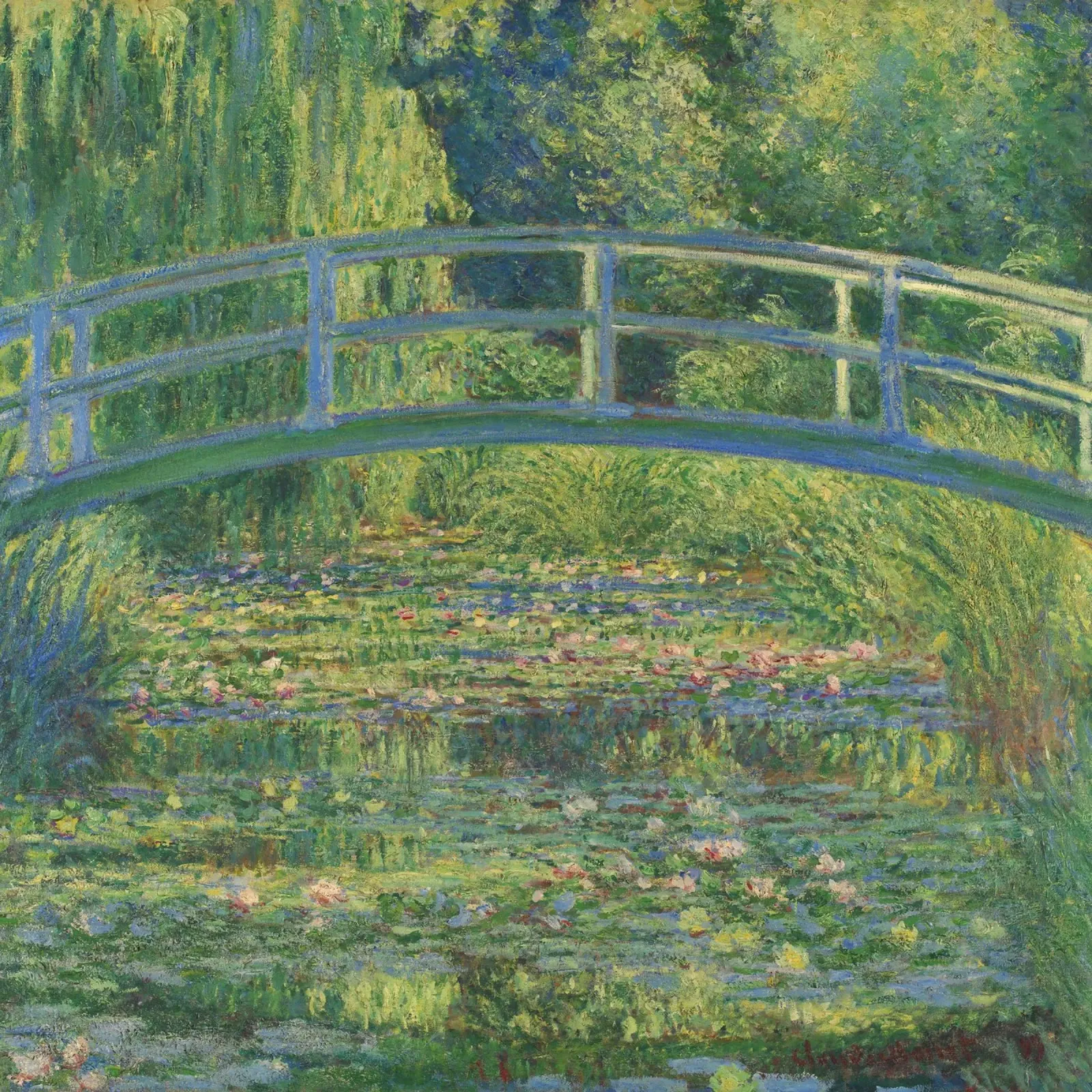 Claude Monet il ponte giapponese pellicola backlit da 50 masterpieces