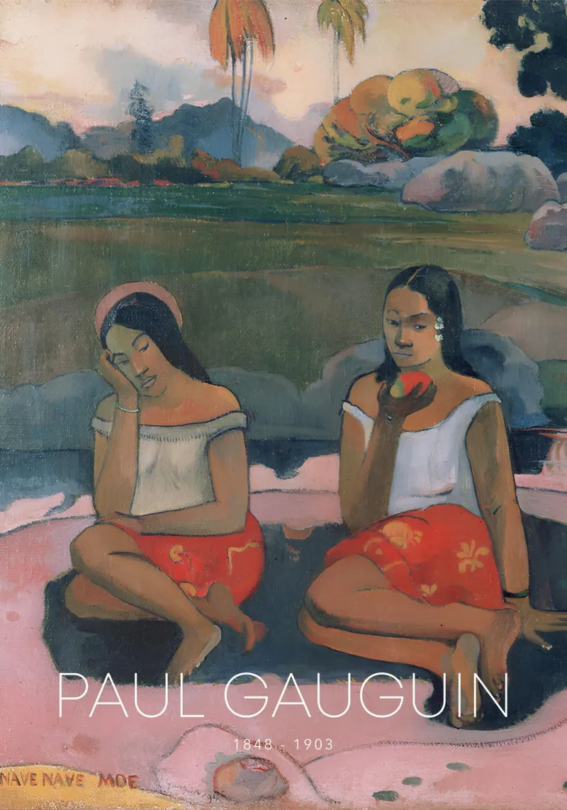Gauguin Nave Nave Moe Post-Impressionistischer Traum Druck Hahnemühle von NorwesClub