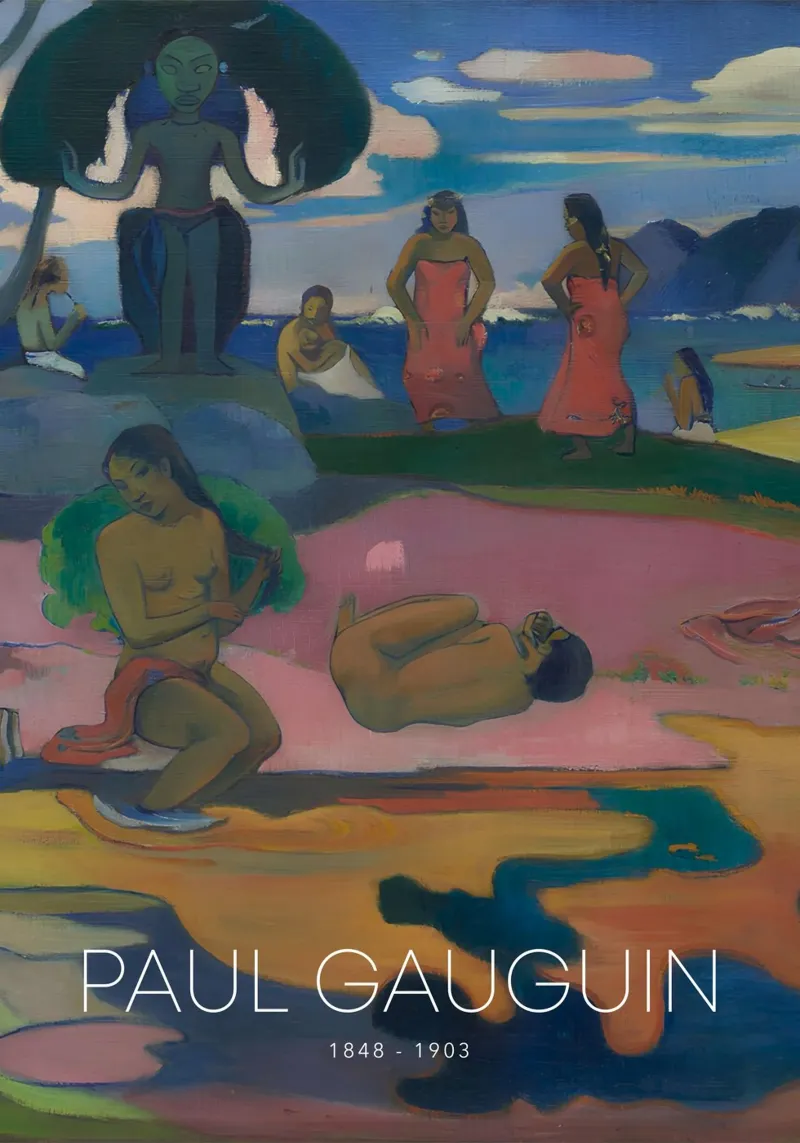 Gauguin Mahana No Atua Stampa Dio post-impressionista pellicola backlit da NorwesClub