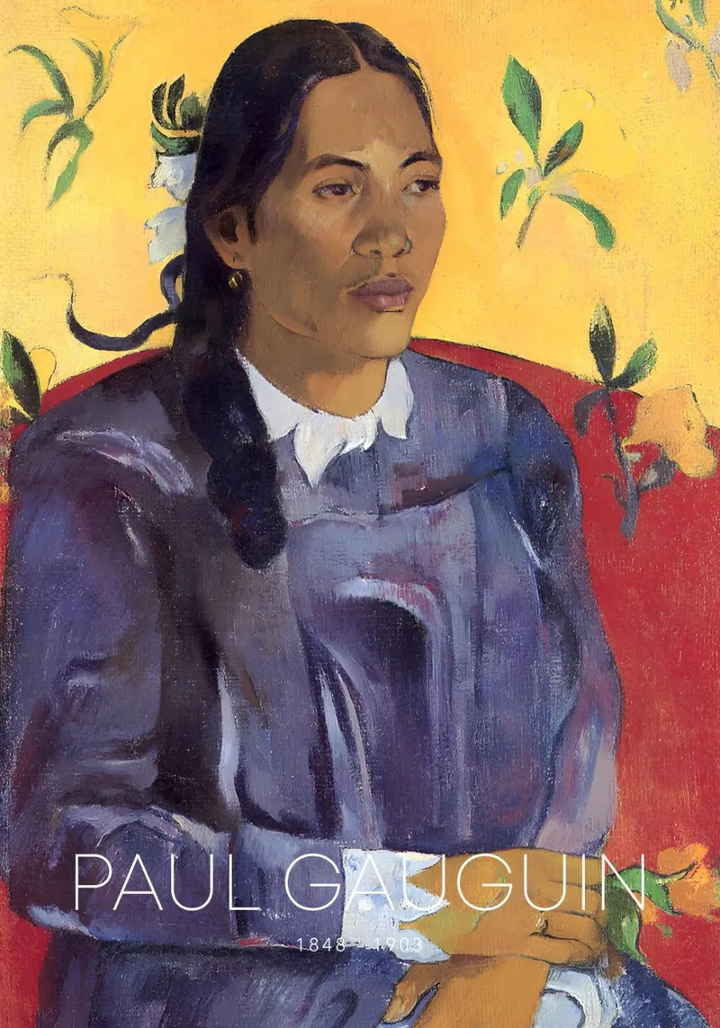 Gauguin Donna con fiore Ritratto post-impressionista carta hahnemühle da NorwesClub
