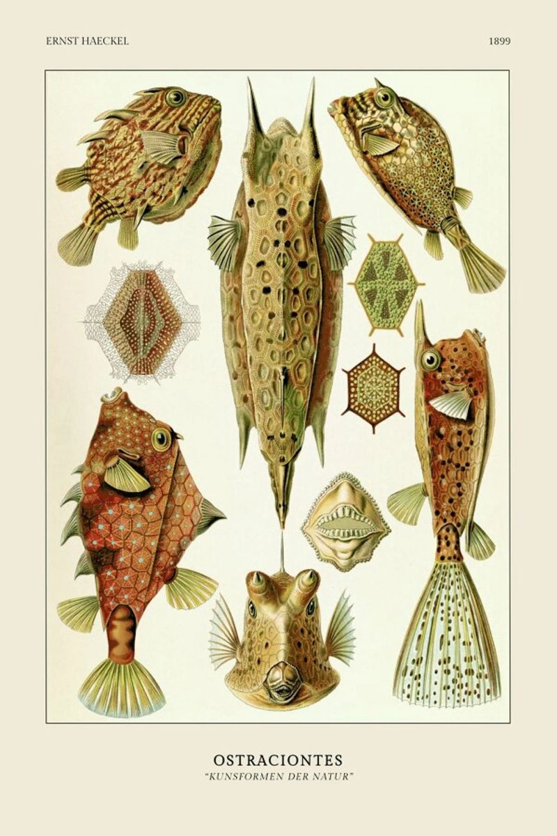 Haeckel - Ostraciontes Poster von ARTOTHEK