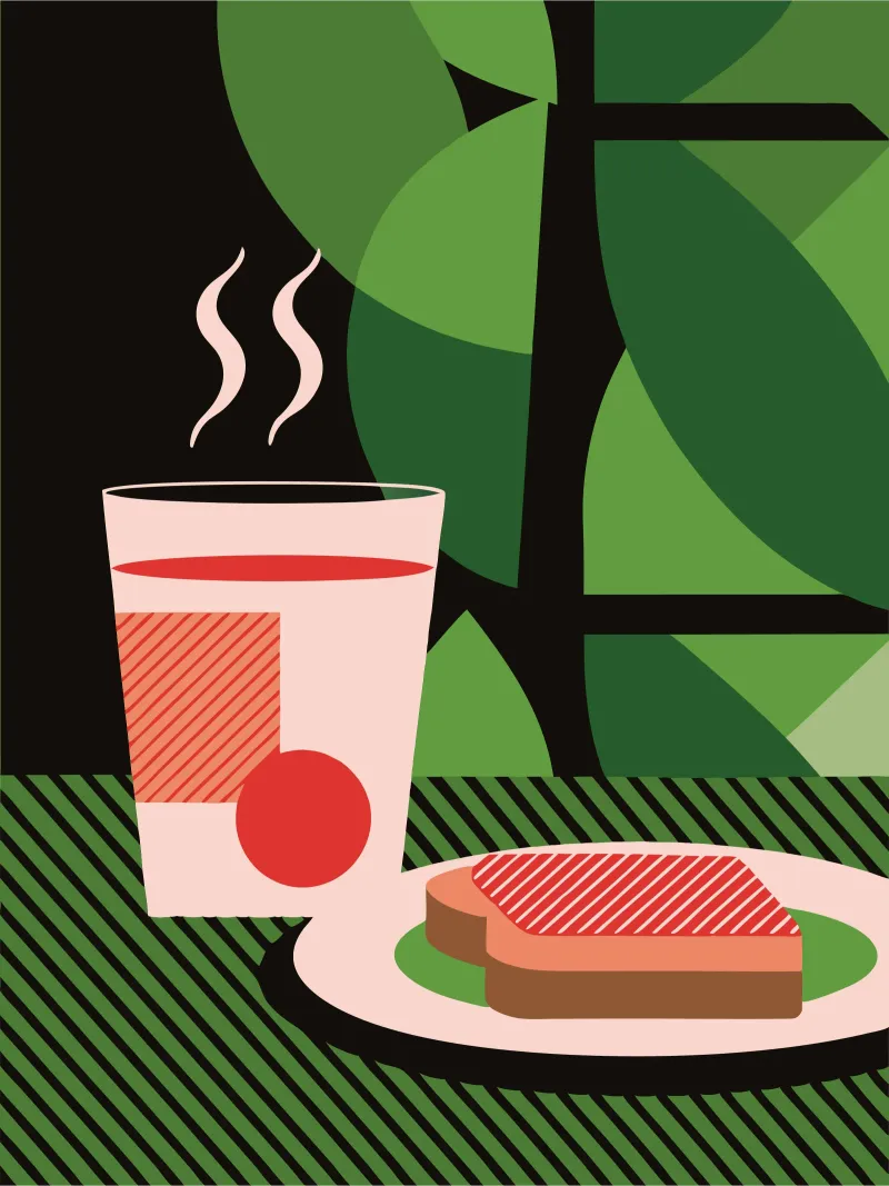 Latte e pane pellicola backlit da LOOK DIFFERENT