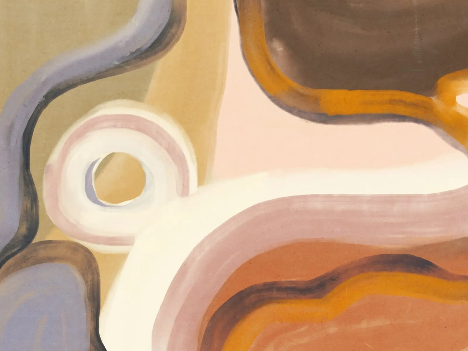 Flusso d'olio astratto 01 poster da Little Dean