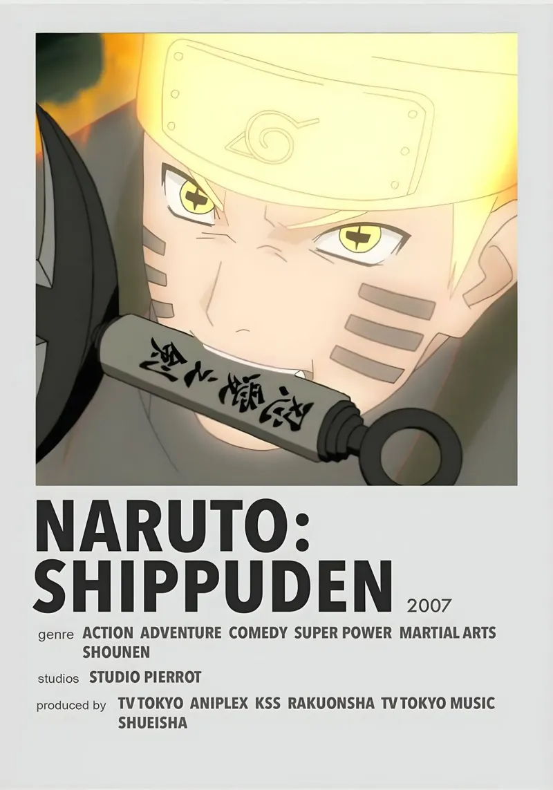 NARUTO: SHIPPUDEN  2007 tela con Cornice a cassetta da Totoya