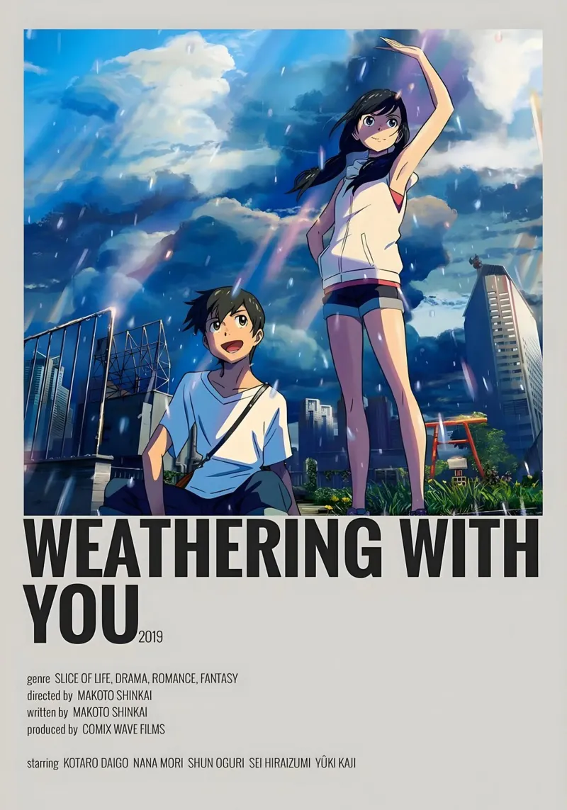 WEATHERING WITH YOU 2019 pellicola backlit da Totoya