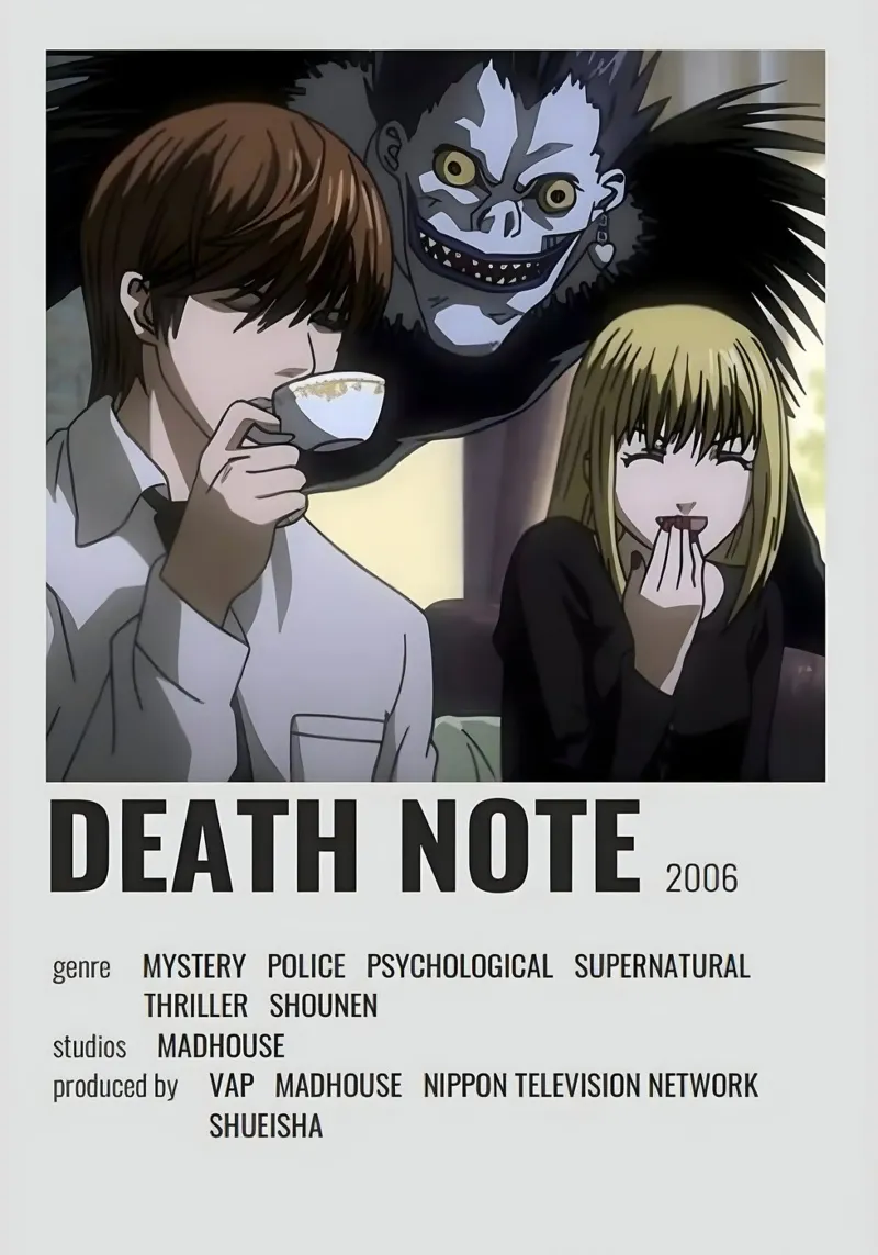 DEATH NOTE 2006 pellicola backlit da Totoya