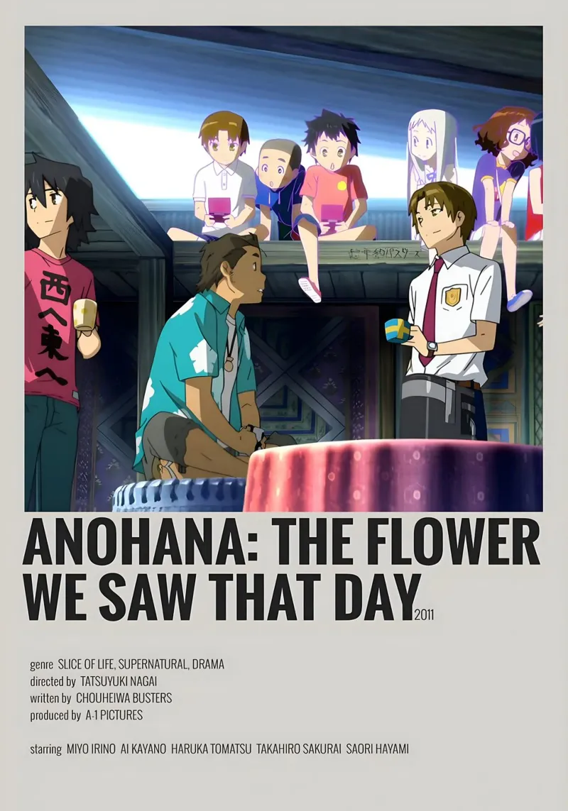 ANOHANA THE FLOWER WE SAW THAT DAY 2011 pellicola backlit da Totoya