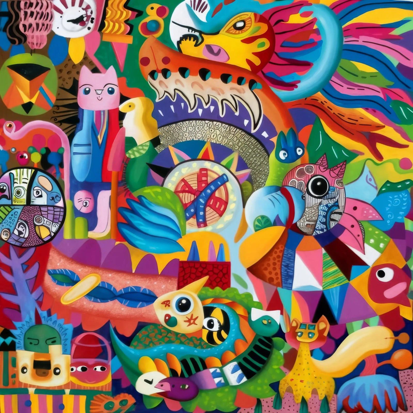 Mythical Creatures Fiesta poster by Monarco Virtuoso