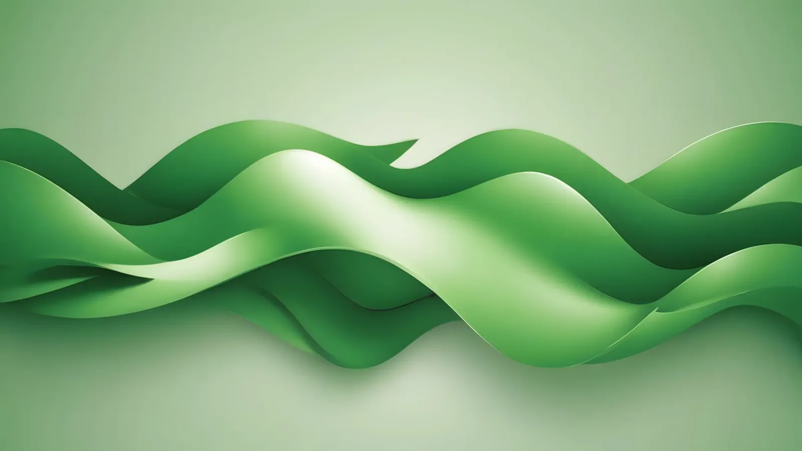 Forme verdi curve si increspano in un disegno astratto pellicola backlit da DesignDoodle